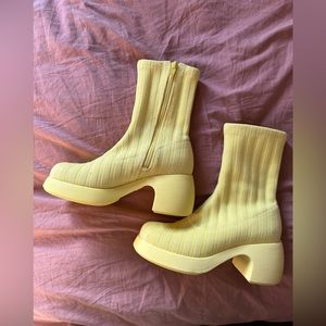 Camper Thelma TENCEL yellow boots